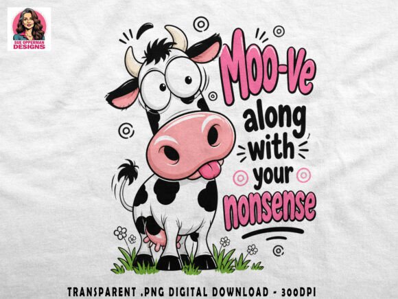 Download Title: Funny Cow PNG | Moo-ve Along - Title Collection